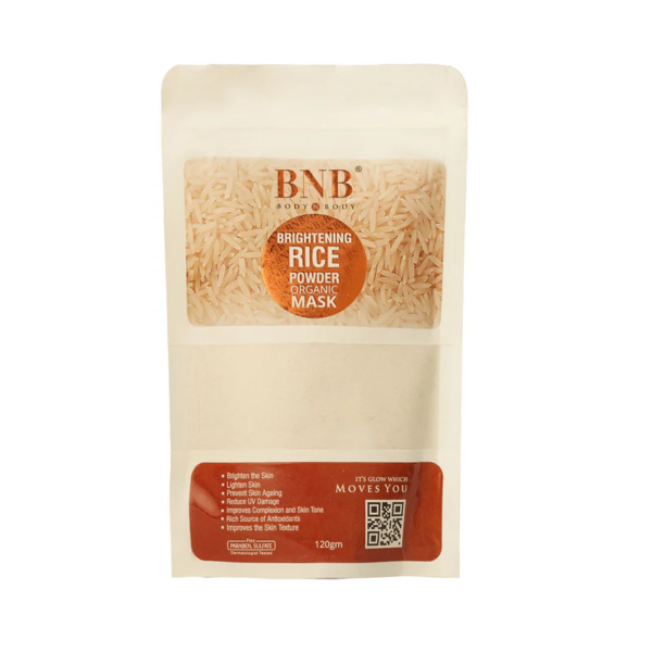 Bnb Brightening Rice Powder Oraganic Mask With Natural White Rice Extract 120g - Image 3